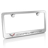 Chevrolet Corvette C7 Billet Aluminum Polished License Plate Frame