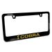 Ford Mustang Cobra Speed-Line in Yellow Black Metal License Plate Frame