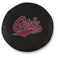 NCAA Tire Cover by Holland Bar Stool - Montana Grizzlies Black - 37 L x 12.5 W
