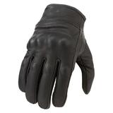 Z1R 270 Mens Leather Motorcycle Gloves Black LG