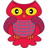 3in x 3.5in Red and Pink Owl Sticker Vinyl Cup Car Truck Decal Stickers