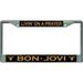 Bon Jovi Livin On A Prayer Chrome License Plate Frame