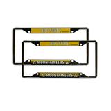 Appalachian State Moutaineers Chrome (2) EZ View License Plate Frame Set