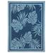 Faulkner 48932 Patio Mat Caribbean Design Paradise Blue