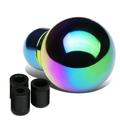 DNA Motoring SK-ROUND-C-7C M8 / M10 / M12 Billet Aluminum Manual Transmission Short Shifter Knob (Neo Chrome)