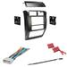 GSKIT17 Car Stereo Installation Kit for 2003-2006 Jeep Wrangler - in Dash Mounting Kit Wire Harness Antenna Adapter for Double Din Radio Receivers