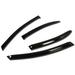 DNA Motoring WVS-054 For 2006 to 2011 Honda Civic 4DR FA 4pcs Window Vent Visor Deflector Rain Guard (Dark Smoke) 07 08 09 10