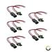 5pc 2-Wire Weather Pack Connector Kit Assembled with 10 12 AWG Wires