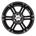 4/110 ITP SS212 Alloy Series Wheel 12x7 5.0 + 2.0 Matte Black for Kymco UXV 500i 2012-2015