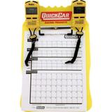 Quickcar Racing Products 51 053 Yellow Acrylic Clipboard Dual Timing System