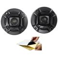 (2) Polk Audio DB402 4 270 Watt Car Audio ATV/Motorcycle/Boat Speakers+Rockmat