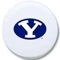 NCAA Tire Cover by Holland Bar Stool - BYU Cougars White - 37 L x 12.5 W