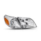 Right RH Passenger Side Chrome Headlight Lamp Assembly for 97-05 Montana/Venture 98 99 00 01 02 03 04 Fits select: 1997-2005 CHEVROLET VENTURE 2000-2005 PONTIAC MONTANA