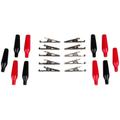 Parts Express 1-3/8 Fully Insulated Alligator Clips 5 Red 5 Black