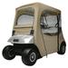 Classic Accessories Fairway Short Roof 2-Person FadeSafeâ„¢ Golf Cart Cover - E-Z-GoÂ® Golf Cart Enclosure 59â€�L Roofs Light Khaki