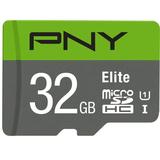 PNY 32GB Elite Class 10 U1 microSDHC Flash Memory Card - 100MB/s read Full HD UHS-I micro SD