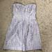 American Eagle Outfitters Dresses | American Eagle Lilac And Gold Strapless Dress | Color: Gold | Size: 6