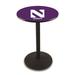 Holland Bar Stool NCAA 36" Pub Table Metal in Blue/Black | 36 H x 28 W x 28 D in | Wayfair L214B3628Nthwst