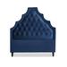 My Chic Nest Lexi Panel Headboard Upholstered/Velvet/Polyester/Cotton in Black | 65 H x 80 W x 5 D in | Wayfair 520-104-1110-K