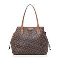 Dune DENTON Large Monogram Tote Bag One Size Brown Shopper Bag