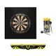 Viper by GLD Products Unisex-Erwachsene Viper Sisal/Bristle Steel Tip Bundle: Premium Set (Dead on Dartboard, Defender II Backboard, Edge Throw Line, 21 Gläser mit Darts)