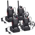 Proster Walkie Talkies 16 Channels with Rechargeable Voice Prompt Walky Talky with USB Charger Earpieces 2 Pairs