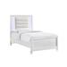 Charlotte Youth Twin Platform Bed in White - Picket House Furnishings TN777TB