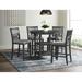 Taylor Counter Height 5PC Dining Set-Table and Four Side Chairs in Gray - Picket House Furnishings DAH350C5PC