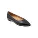 Extra Wide Width Women's Estee Flats by Trotters® in Black Grey (Size 7 1/2 WW)