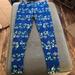 Lularoe Pants & Jumpsuits | Floral Lularoe Tc Leggings Pants Euc Flower | Color: Blue/Green | Size: Tall And Curvy