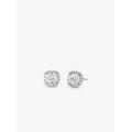 Michael Kors Precious Metal-Plated Sterling Silver Pavé Stud Earrings Silver One Size