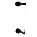 Allied Brass Pacific Grove 12" Center to Center Appliance Pull in Black | 13 H x 2.2 W in | Wayfair PG-407T-12SM-BKM