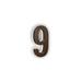 Modern Lights ABS-Polymer Lumanumbers 5" H Backlit LED Illuminated Floating Mount House Number Plastic in Brown | 5 H x 2.5 W x 1.125 D in | Wayfair