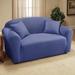 Red Barrel Studio® T-Cushion Loveseat Slipcover Polyester in Blue | 1.0E-4 H x 66.5 W x 64 D in | Wayfair 4611BFD2B4F74673B06C032C2F32EDD9