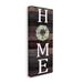 Gracie Oaks Welcome Home Sign Green Succulent Wreath Greeting by Kim Allen - Graphic Art Print Canvas in Brown | 30 H x 13 W x 1.5 D in | Wayfair