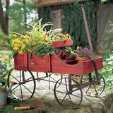 Winston Brands Amish Wagon Garden Plant Support Wood in Red | 15.5 H x 14.5 W x 44.25 D in | Wayfair 50170 CNRD