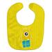 Caroline s Treasures Baby Bib Monster Birthday Yellow