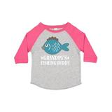 Inktastic Grandpa s Fishing Buddy Little Fisher Boys or Girls Toddler T-Shirt