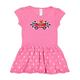 Inktastic Race Car Racing Bear Animal Girls Toddler Dress