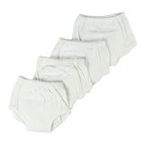 Bambini White Training Pants 4-Pack