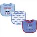 Luvable Friends Baby Boy Cotton Drooler Bibs with Fiber Filling 3pk Blue Boy Daddy One Size