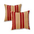 Greendale Home Fashions Roma Stripe 17 Square Outdoor Throw Pillow (Set of 2)