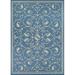 Couristan Recife Veranda Indoor / Outdoor Area Rug Champagne- Blue 7 6 x 10 9