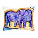 Betsy Drake Elephants No Cord Pillow 16x20