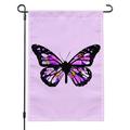 Butterfly with Flowers Garden Yard Flag