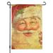 Christmas Holiday Retro Antique Santa Believe Garden Yard Flag