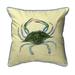 Betsy Drake ZP004 22 x 22 in. Blue Crab - Female Extra Large Zippered Pillow