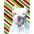 Pit Bull Candy Cane Holiday Christmas Flag - Garden Size 11 x 15 in.