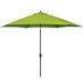 Astella 11 ft shade essentials market crank-open tilt patio umbrella in polyester lime green