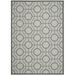 SAFAVIEH Courtyard Brian Geometric Indoor/Outdoor Area Rug 5 3 x 7 7 Light Grey/Anthracite